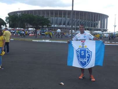 Sandro no Mané Garrincha. Copa das Confederações.