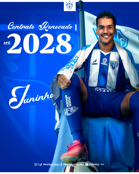Paysandu adquire 60% dos direitos econômicos de Juninho, com contrato até o fim de 2028