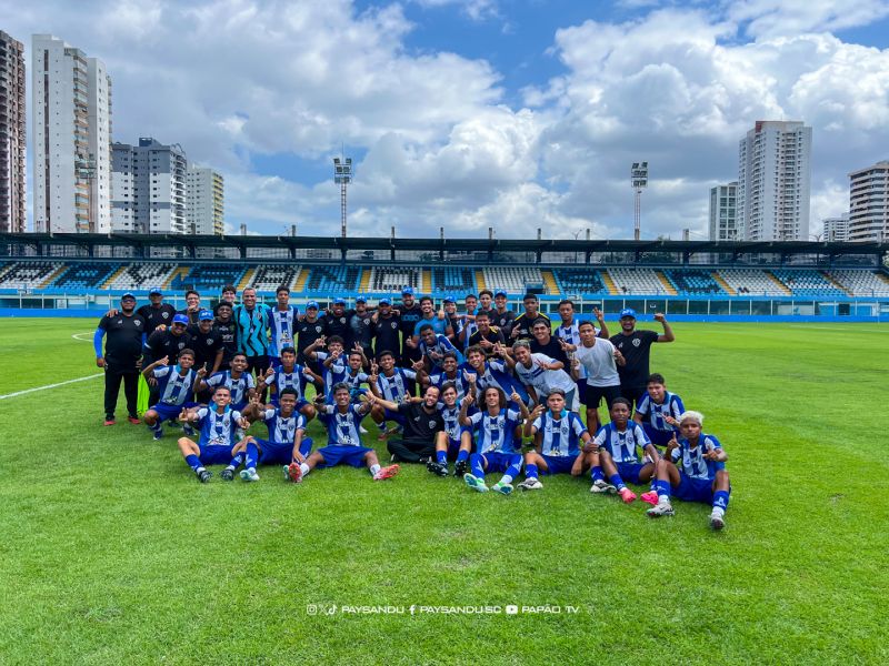 Paysandu goleia Águia de Marabá e está na final da Supercopa Pará Sub-17