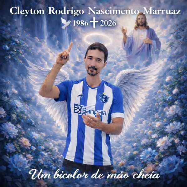 Nota de pesar: Cleyton Rodrigo Nascimento Marruaz