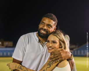 Diogo Oliveira e Marina Mabs vivem noite inesquecível com chá revelação na Curuzu