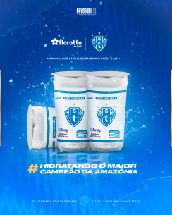 Água Floratta é a nova patrocinadora do Paysandu