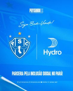 Paysandu e Hydro fecham patrocínio para fortalecer escolinhas de futebol gratuitas para crianças e adolescentes