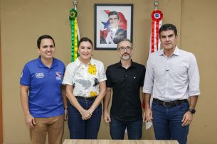 Presidente Márcio Tuma se reúne com governador Helder Barbalho para articular obras no CT Raul Aguilera